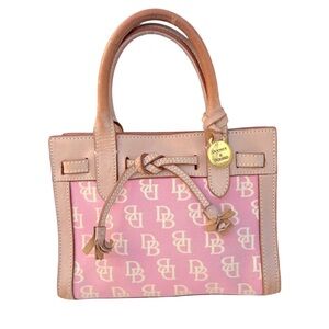 Dooney & Bourke Alto Vintage Mini Bag Signature Pink Handbag
